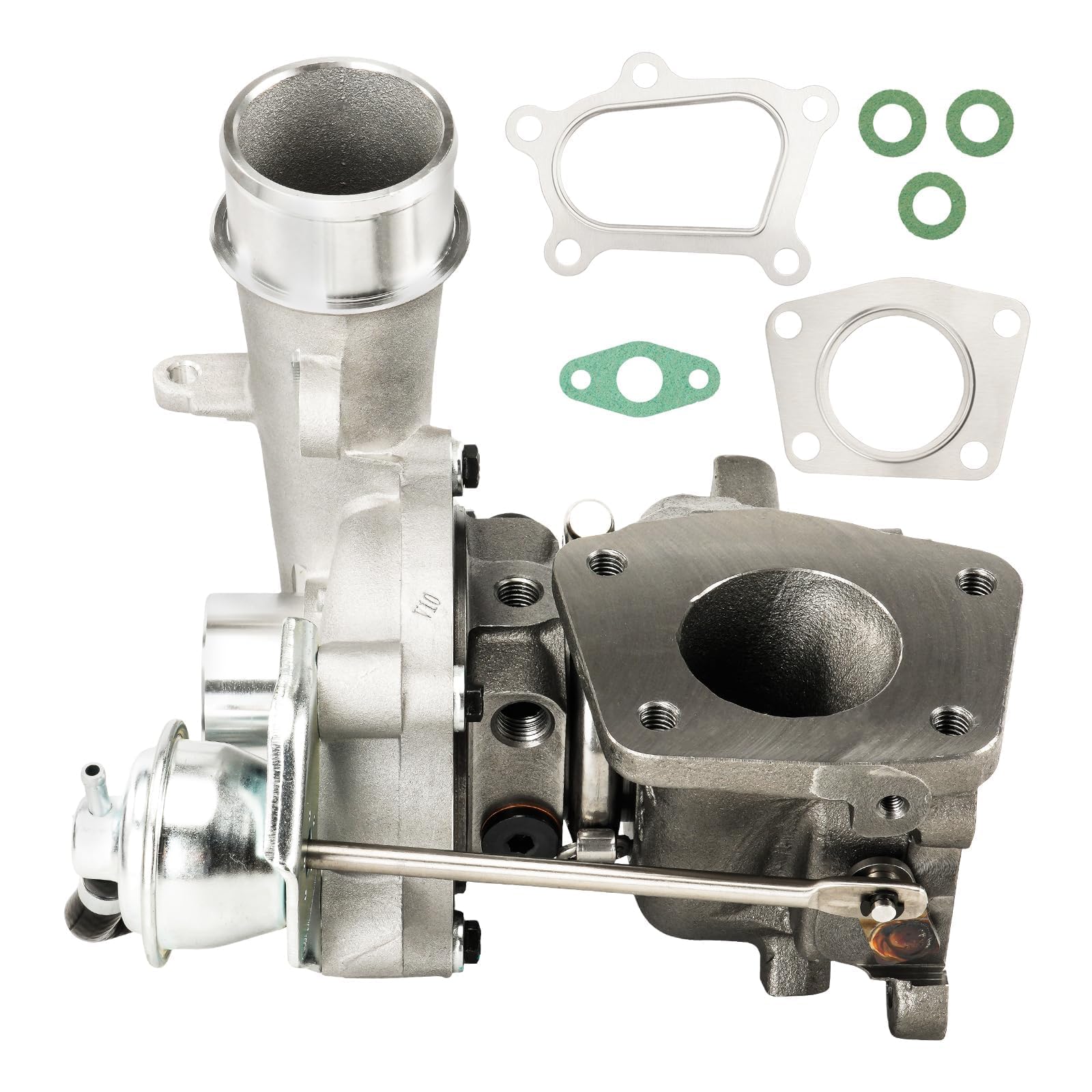 KAX Kompletter Turbo-Turbolader mit Dichtungssatz, kompatibel mit 2007–2013 3 2.3 Turbocharged Ersatz OE K0422881 von KAX