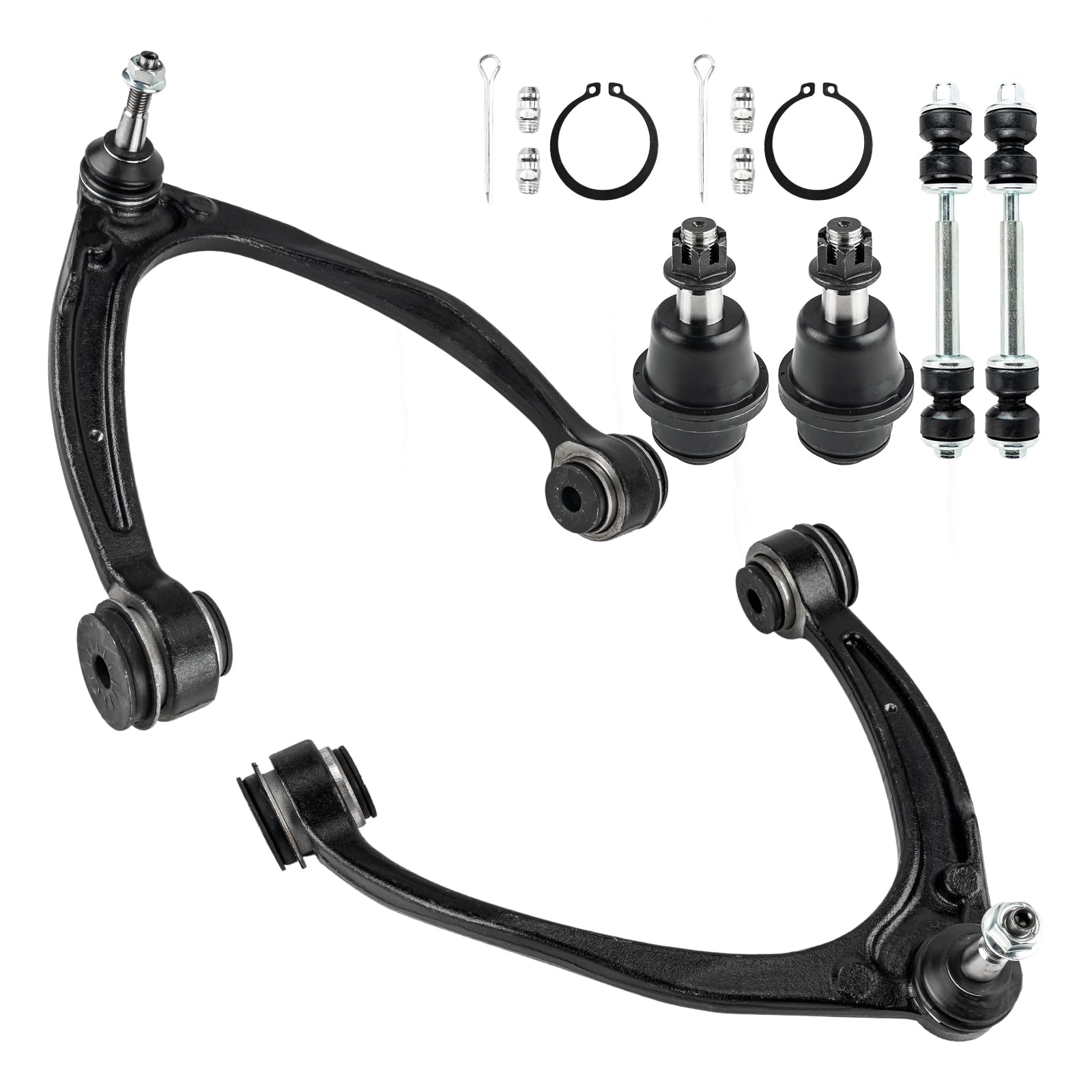 KAX Querlenker vorne oben mit Kugelgelenk Sway Bar Link für Escalade ESV EXT, Avalanche, Silverado Suburban Sierra 1500, Tahoe, Yukon, Yukon Xl 1500, ersetzt K80669 K80670 K6541 K700432, 6 Stück von KAX