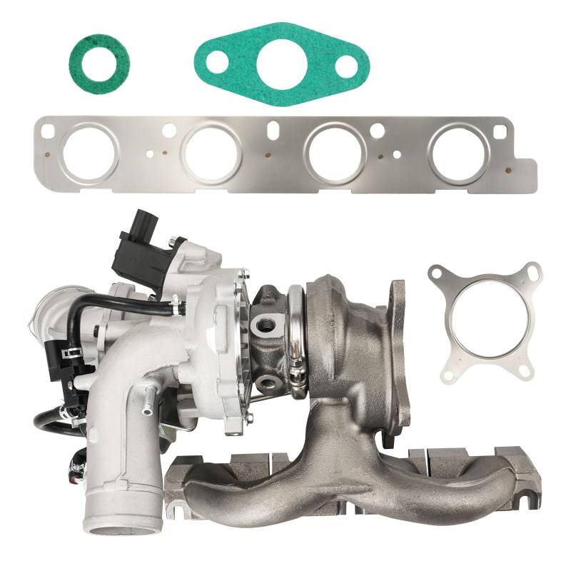 KAX Turbo-Turbolader-Set, kompatibel mit 2009–2016, CC, 2008–2010 Passat, 2008–2014 GTI, 2015–2016 Q3, ersetzt OE 06J145713L von KAX