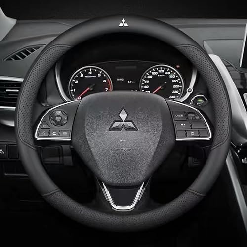 KAYEF Auto Lenkradbezug für Mitsubishi Lancer Sportback X, Lenkradhülle Lenkradschutz Mikrofaser Leder Anti Rutsch Atmungsaktiv Innenraum Tuning Autozubehör,F von KAYEF