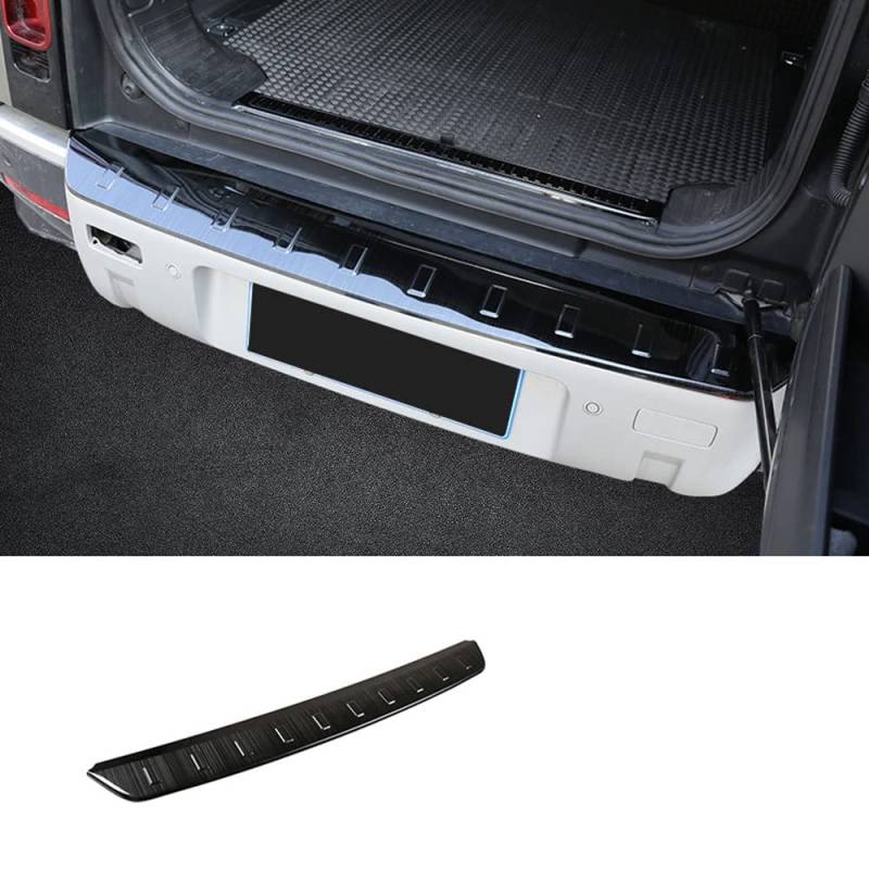 Auto Edelstahl Stoßstangenschutz Heckstoßstange Ladekantenschutz, für Land Rover Defender 110 130 2020-2021 Anti Scratch Styling ZubehöR von KAYIWA