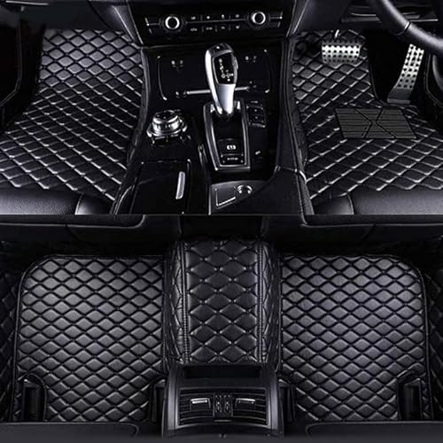 Benutzerdefinierte Auto Fußmatten für Audi Q7(5seats 2006-2015, Allwetter wasserdichte rutschfeste Auto Fussmatten Set,A von KAZONS