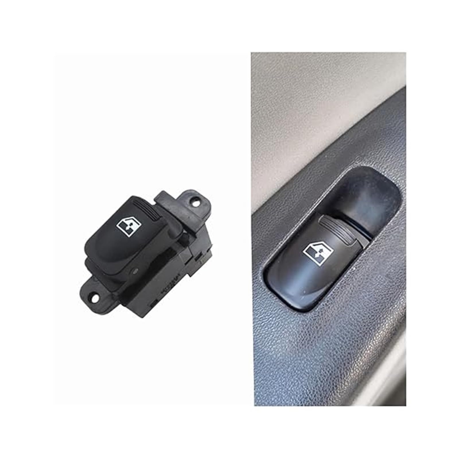 Autofensterschalter Für Hyundai Für Accent 2007-2010 Auto Power Master Fenster Control Schalter Fensterheber Taste 935701E110(Single Switch) von KBKEUBUAD