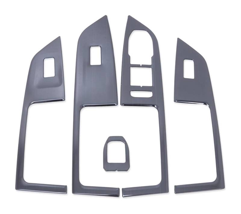 Autofensterschalter Für VW Für G&olf 8 MK8 Pro R 2021-2023 Autotür Armlehne Fensterheber Schalter Taste Panel Abdeckung Trim(Steel Black) von KBKEUBUAD