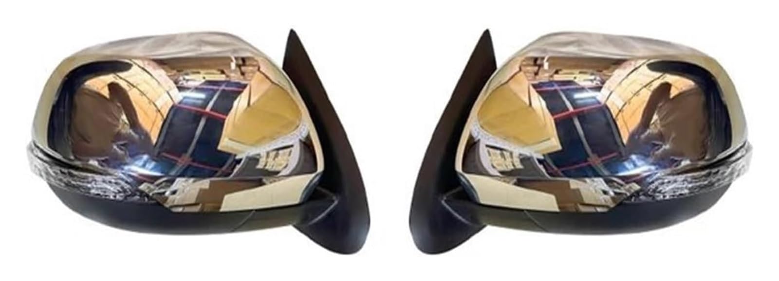 Draht-Seitenrückspiege Für M&ITSUBISHI Für Triton L200 2020-2023 Autoseitenspiegelreflektor LED-Blinker Rückspiegelmontage(Left and Right) von KBKEUBUAD