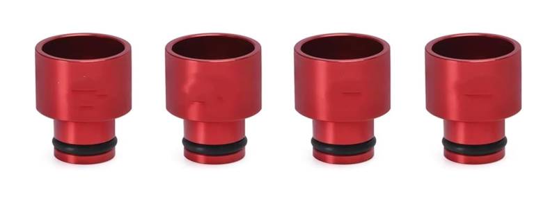 Kraftstoff Injektor Düse Für Hats-Adapter RDX-Injektoren An B16 B18 D16Z D16Y VR-FIA01 VR 4 Stück Racing PQY Kraftstoffeinspritzdüse Kraftstoffsprühdüse(rot) von KBKEUBUAD