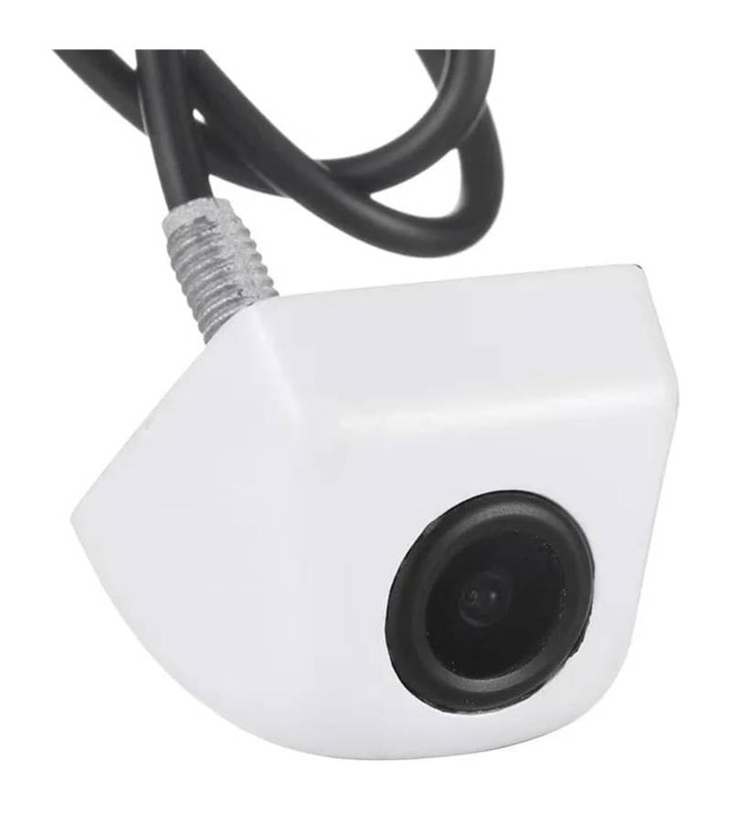 Rückfahrkamera Monitor Auto Rückansicht Kamera HD CCD Fisheye Objektiv Auf Den Kopf Installieren Auto Backup Vorderseite Für Fahrzeug Stereo Parkplatz Monitor(Weiß) von KBKEUBUAD