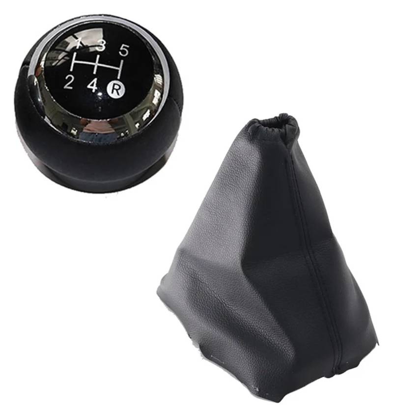 Schalthebel Hebel Für T&oyota Für Verso 2009-2013 Manuelle Getriebe Stick Griff Ändern Knob Abdeckung Getriebe Shift Staub Jacke(5 Speed Black Set) von KBKEUBUAD