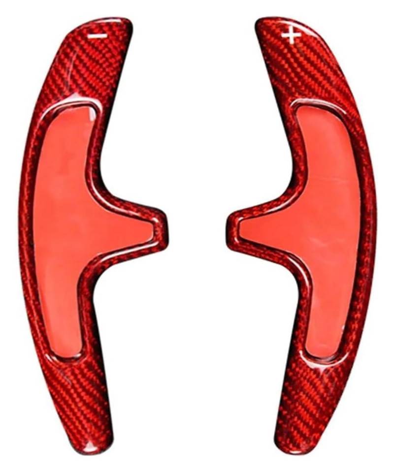 Verlängerung Schaltpaddel Für 991 Für Cayman 981 2013-2016 Für Carrera Für B&oxster 2 Stücke Red Carbon Fiber Auto Lenkrad Paddle Shift Verlängerung von KBKEUBUAD