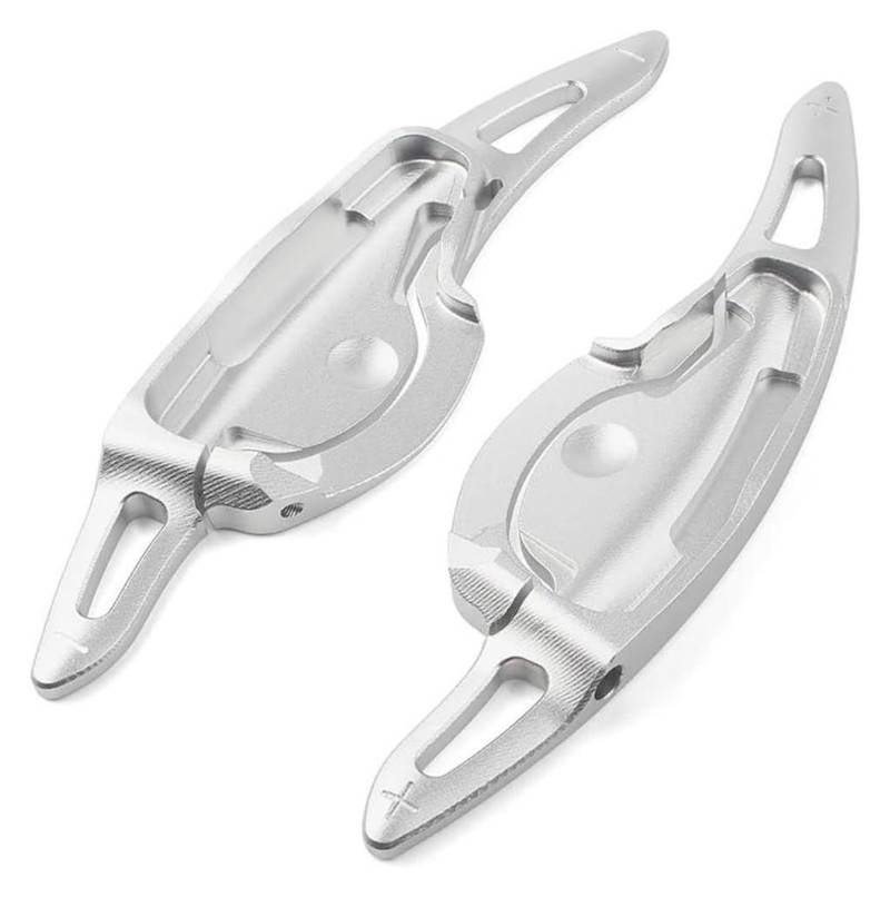 Verlängerung Schaltpaddel Für HYUNDAI LA FESTA 2019 2020 2Pcs Aluminium Legierung Auto Lenkrad Shift Paddle Shifter Verlängerung(Silber) von KBKEUBUAD