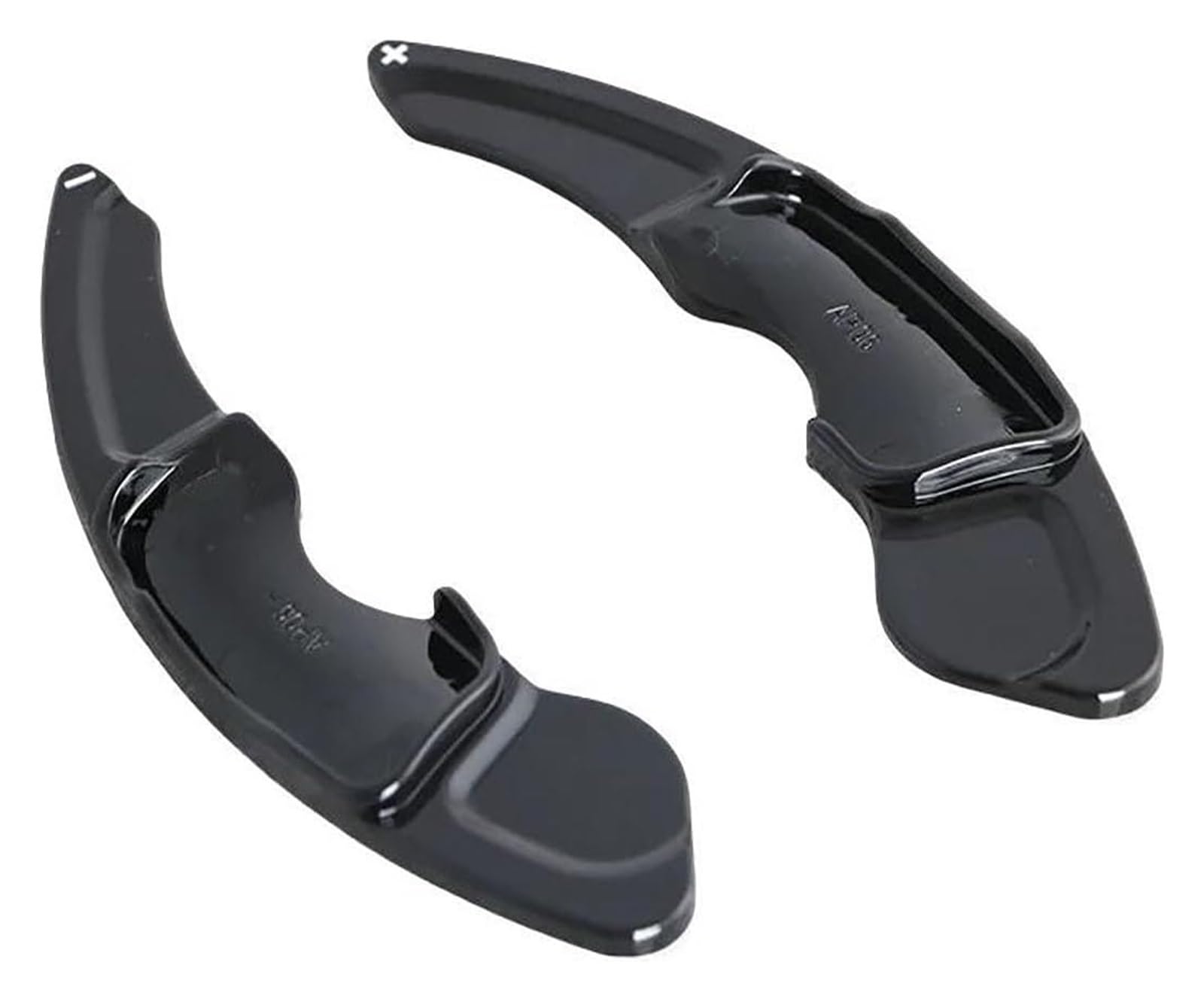 Verlängerung Schaltpaddel Für IS Für NX Für RC Für RCF 2014-2016 Glänzend Schwarz Auto Lenkrad Shift Paddle Shifter Erweiterte Lenkrad Paddle(Schwarz) von KBKEUBUAD