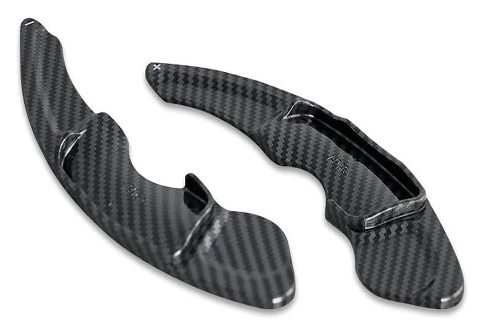 Verlängerung Schaltpaddel Für IST Für NX Für RC Für F SPORT IS200t IS250 IS300 IS350 IS300h Carbon Faser Auto Lenkrad Paddle Shift Verlängerung(Carbon black) von KBKEUBUAD