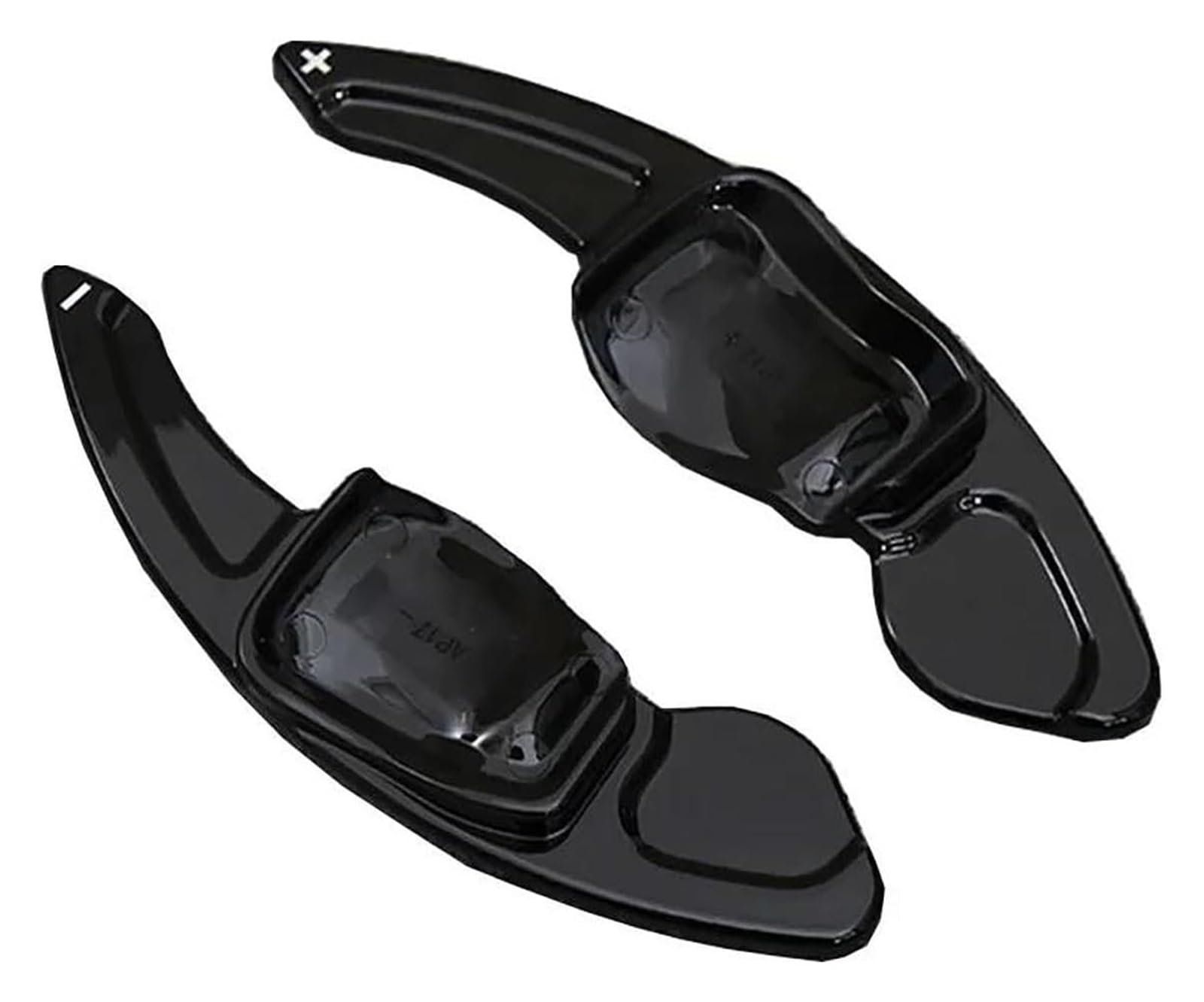 Verlängerung Schaltpaddel Für T&iguan Für CC Für G&olf 6 Für T&OUAREG Für Lavida Auto Lenkrad Shift Paddle Shifter Erweiterte Lenkrad Paddel(Gloss Black) von KBKEUBUAD