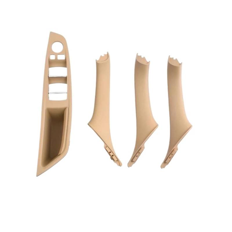 Spiegelglas Ersatz Für 5 Serie F10 F11 F18 520i 523i 525i 528i 535i Innentür Armlehne Panel Trim Pull Griff Set Ersatz Autospiegelglas(Beige LHD 4PCS) von KBXBEZDZW