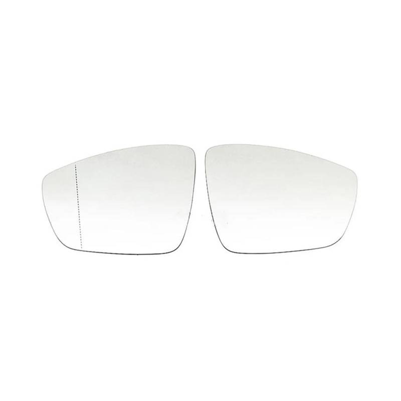 Spiegelglas Ersatz Für Citigo-E IV 2019-2023 2017-2023 Beheizte Seitentürflügel Rückspiegel Weiße Rückglaslinse Autospiegelglas(2pcs Left and right) von KBXBEZDZW