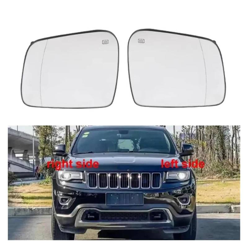 Spiegelglas Ersatz Für Grand Für Cherokee 2014-2021 68092051AB 68082636AB Rück Seite Spiegel Objektiv Tür Flügel Rückspiegel Glas Erhitzt 68092051AB 68082636AB Autospiegelglas(2PCS left and right) von KBXBEZDZW