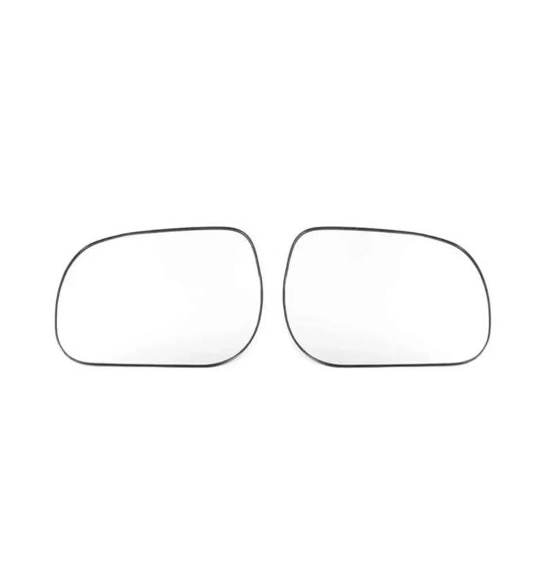 Spiegelglas Ersatz Für RAV4 2009 2010 2011 2012 Auto Rearview Außenspiegel Objektiv Tür Flügel Rückspiegel Glas mit Heizung Autospiegelglas(2PCS left and right) von KBXBEZDZW