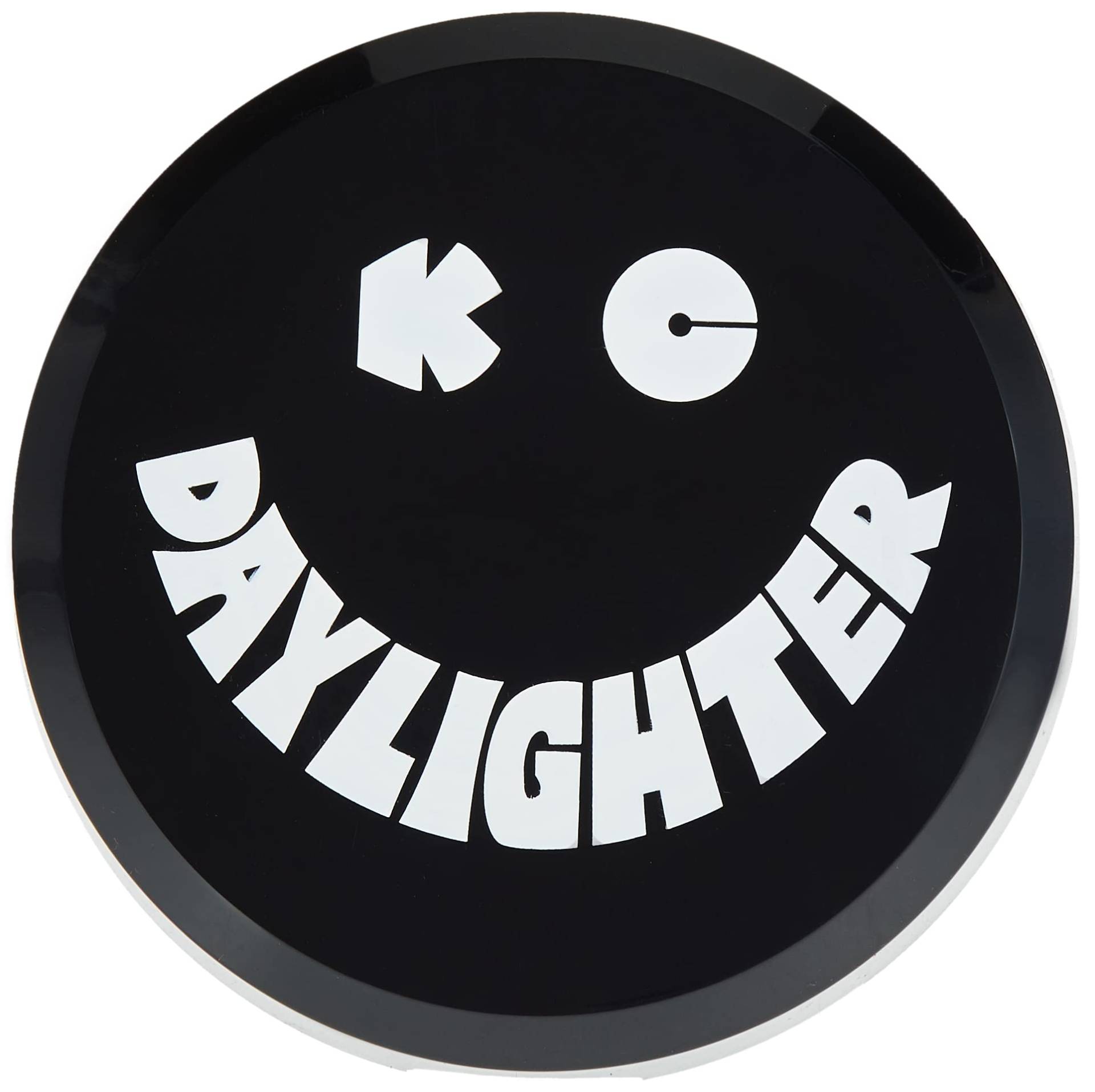 KC Hilites 5200 Lichtabdeckung aus Kunststoff, rund, mit weißem KC-Tageslicht-Logo, 15,2 cm, Schwarz von KC