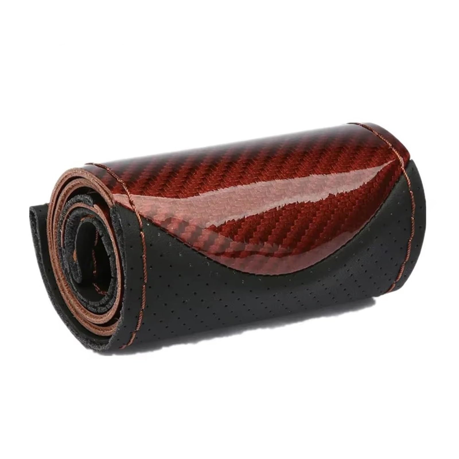 Auto Lenkradbezug Leder Für Auto Für SUV Für LKW Schwarz Auto Lenkrad Abdeckung Geflecht Lenkrad Abdeckung Anti Slip Für Lenkrad Lenkradbezug Winter warm(Coffee) von KCKZCFCYPQ