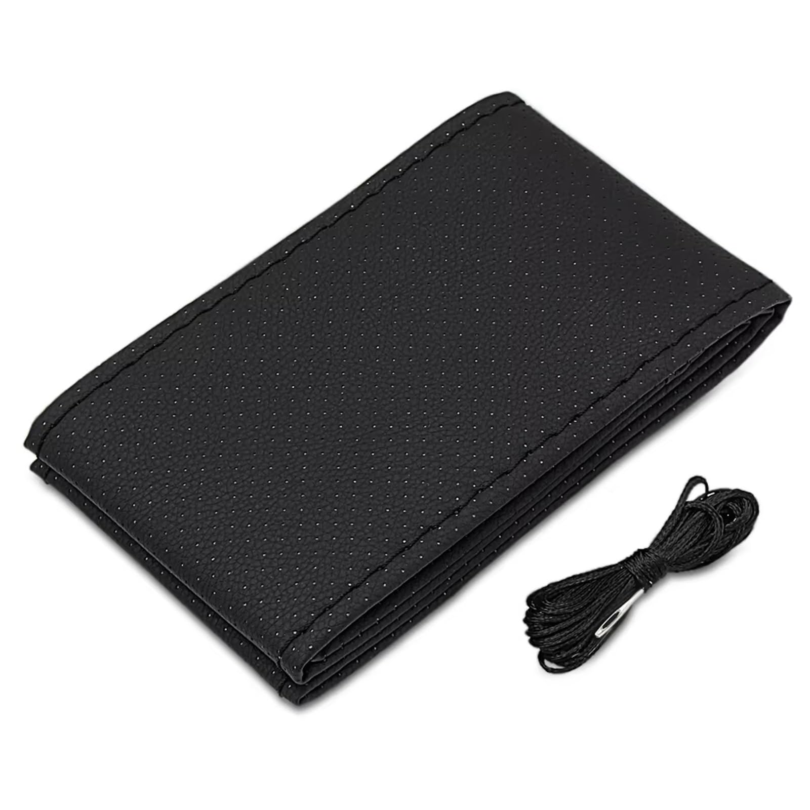 Auto Lenkradbezug Leder Für Chrysler Für Voyager Für 300c Für Stadt Für Land Für Sebring Für MK3 Für 200 Textur Weichen Auto Lenkrad Abdeckung Lenkradbezug Winter warm(Black) von KCKZCFCYPQ