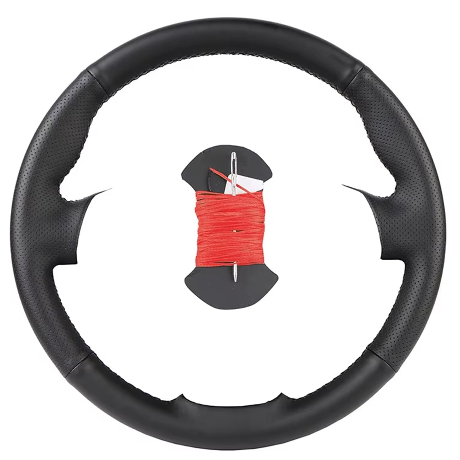 Auto Lenkradbezug Leder Für Golf 4 Für Mk4 Für Alt Für VW Für Passat Für B5 Auto Künstliche Leder Lenkung Wrap Auto Lenkrad Abdeckung Lenkradbezug Winter warm(Red) von KCKZCFCYPQ