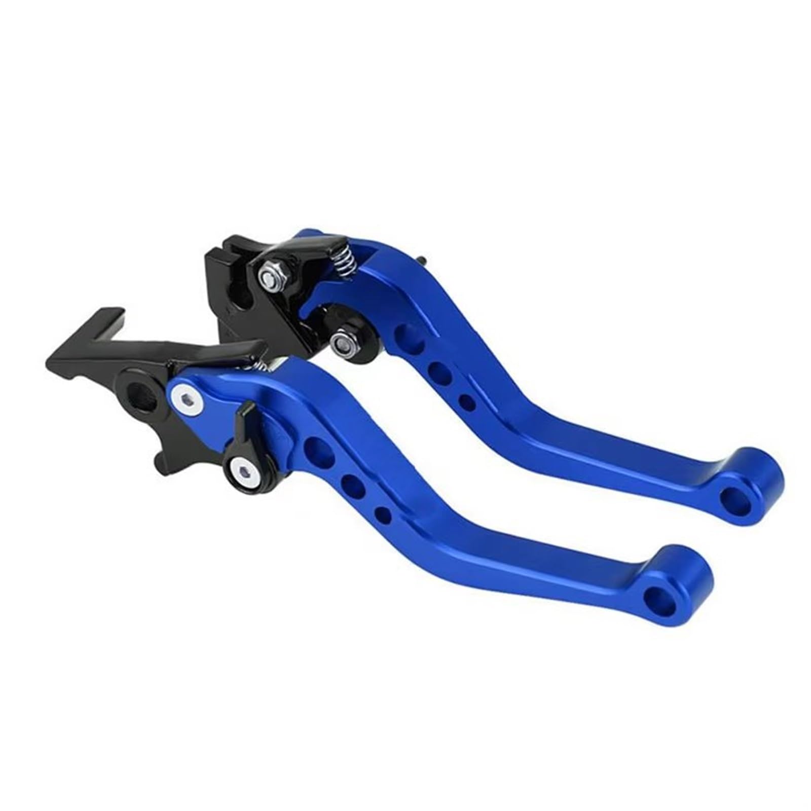 Auto Lenkradbezug Leder Für MT-09 Für Mt09 Für Fz09 Für MT Für 09 Bremse Kupplung Hebel Motorrad Zubehör Griffe Hebel Einstellbar Kurz Lenkradbezug Winter warm(Blue) von KCKZCFCYPQ