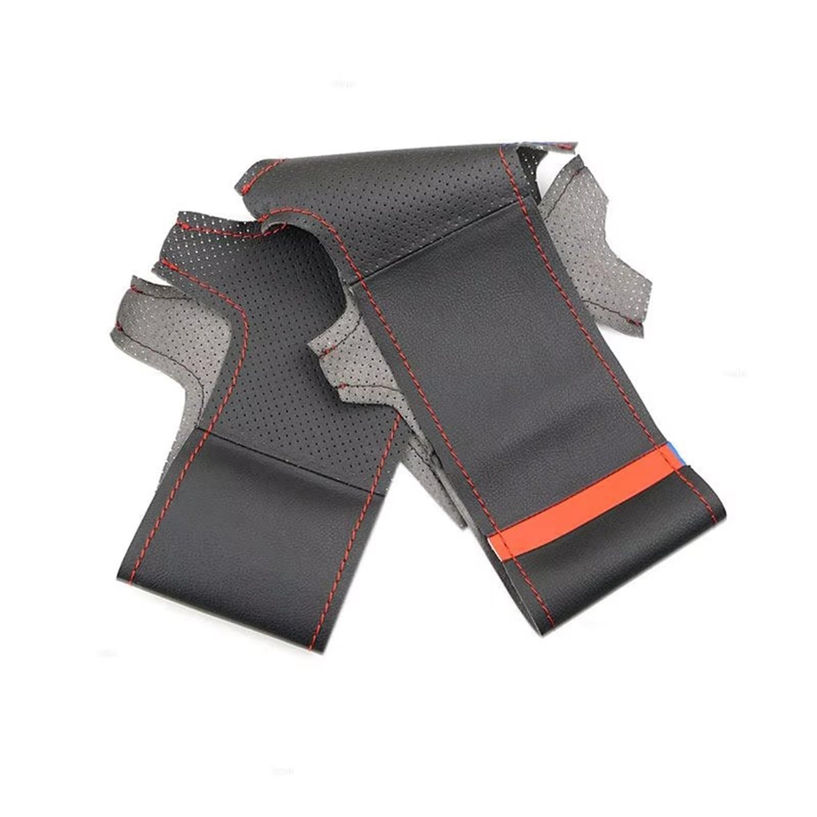 Auto Lenkradbezug Leder Für VW Für Golf 4 Für MK4 Für Passat Für B5 1998-2005 Auto Lenkrad Abdeckung Trim Hand Genäht Lenkradbezug Winter warm(A) von KCKZCFCYPQ