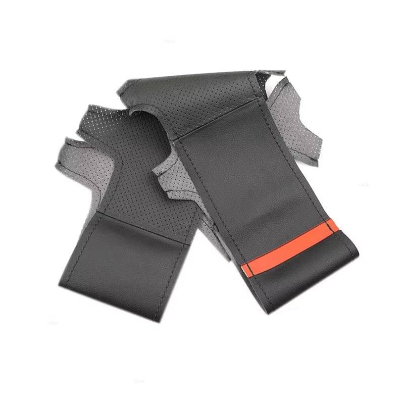 Auto Lenkradbezug Leder Für VW Für Golf 4 Für MK4 Für Passat Für B5 1998-2005 Auto Lenkrad Abdeckung Trim Hand Genäht Lenkradbezug Winter warm(C) von KCKZCFCYPQ