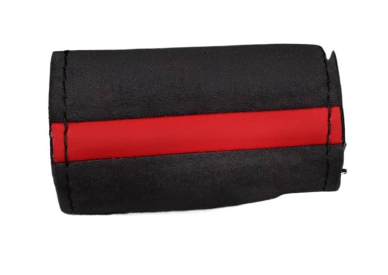 Auto Lenkradbezug Leder Weicher Leder-Flechtbezug Für Auto-Lenkrad, Universeller Wildleder-Auto-Lenkradbezug Lenkradbezug Winter warm(Black Thread) von KCKZCFCYPQ