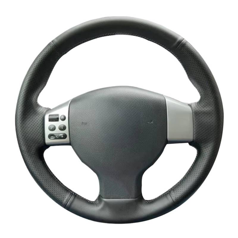 Auto Lenkradbezug Leder Für Nissan Für Tiida 2004-2010 Für Sylphy 2006-2011 Für Versa 2007-2011 Handgenähte Schwarze Auto-Lenkradabdeckungen Lenkradbezug Winter warm von KCKZCFCYPQ