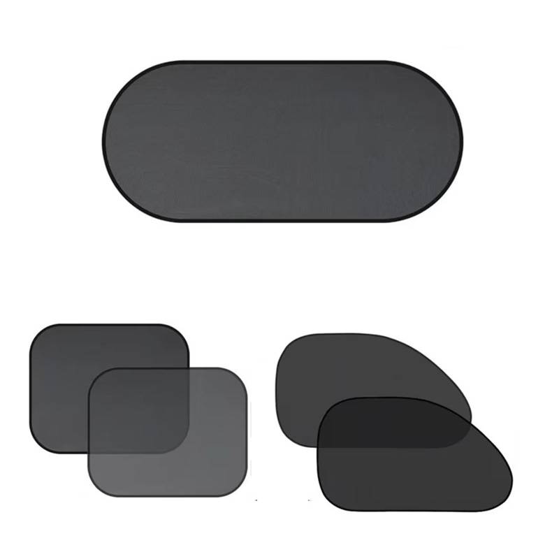 Auto Sonnenblende Auto-Sonnenschutz, Universell, Faltbar, Für Seitenfenster, Heckscheibe, Netz-Sonnenschutz, Auto-Windschutzscheiben-Zubehör Car Sun Shade(5Pcs) von KCKZCFCYPQ