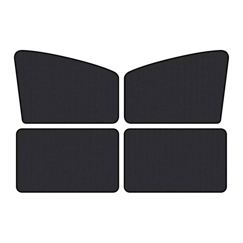 Auto Sonnenblende Autofenster-Sonnenschutztuch, Universeller Wärmedämmungsschutz, Auto-Carbon-Magnetsaugvorhang, Autozubehör Car Sun Shade(E-4pcs) von KCKZCFCYPQ