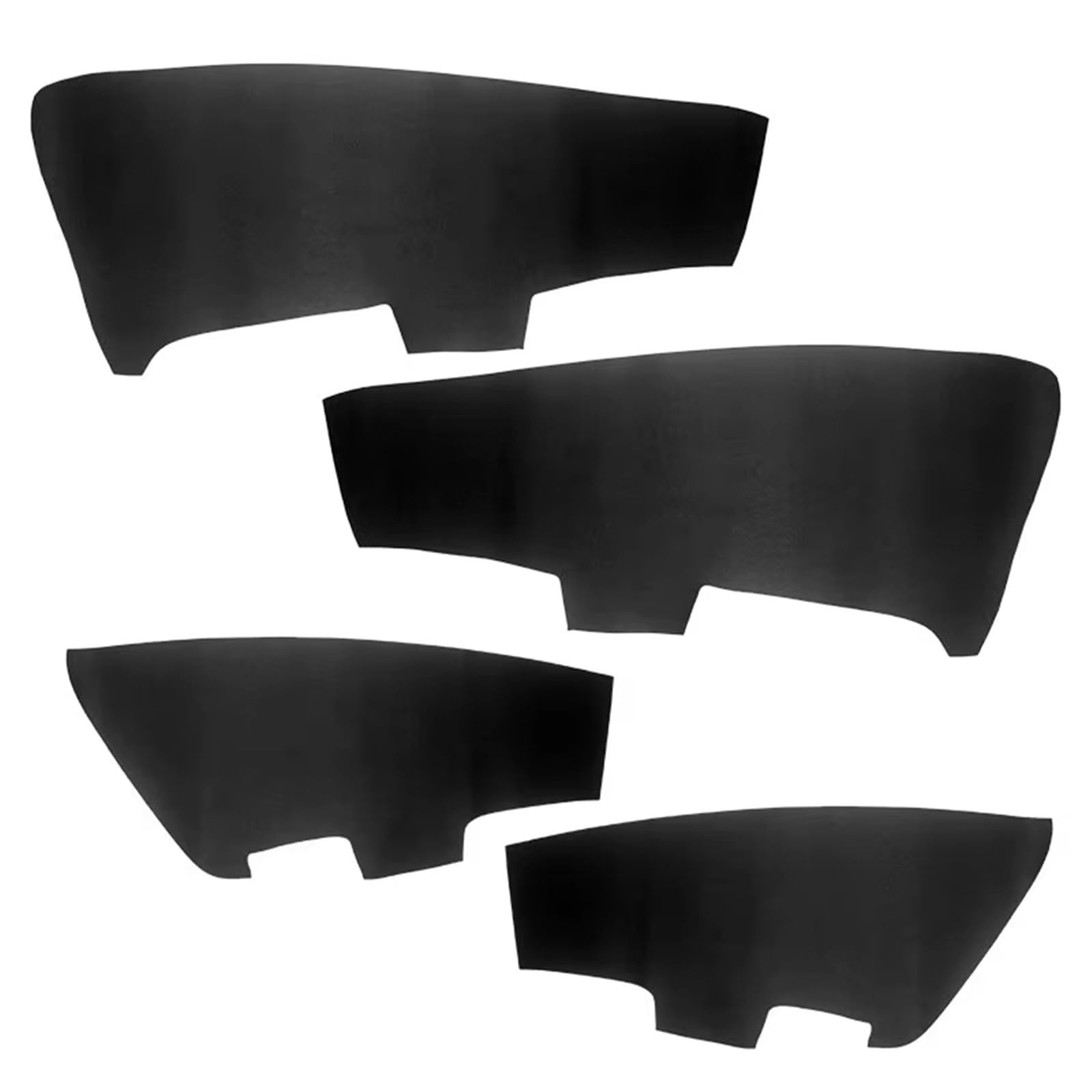 Bedienfeld für Autofenster Auto Innen Zubehör Tür Armlehne/Türen Panel Abdeckung Mikrofaser Leder Trim 4 Stücke Für Accord 2008-2012 Fensterheber Bedienpanel(4X Door Panel Black) von KCKZCFCYPQ