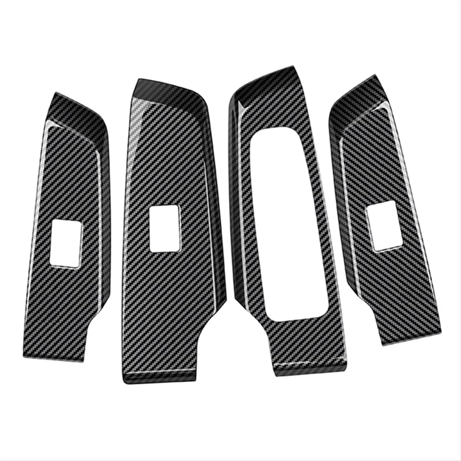 Bedienfeld für Autofenster Für Outlander 2022+ RHD 4Pcs Carbon Faser Auto Tür Fenster Lift-Taste Panel Abdeckung Innen Tür Panels Trim Fensterheber Bedienpanel von KCKZCFCYPQ