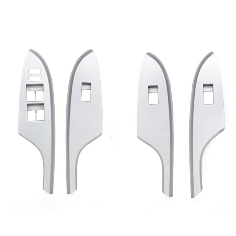 Bedienfeld für Autofenster Für Toyota Für Corolla 2007-2013 Linkslenker Auto 4 Teile/Satz Auto Fensterheber Control Schalter Abdeckung Panel Rahmen Fensterheber Bedienpanel(4pcs Silver) von KCKZCFCYPQ