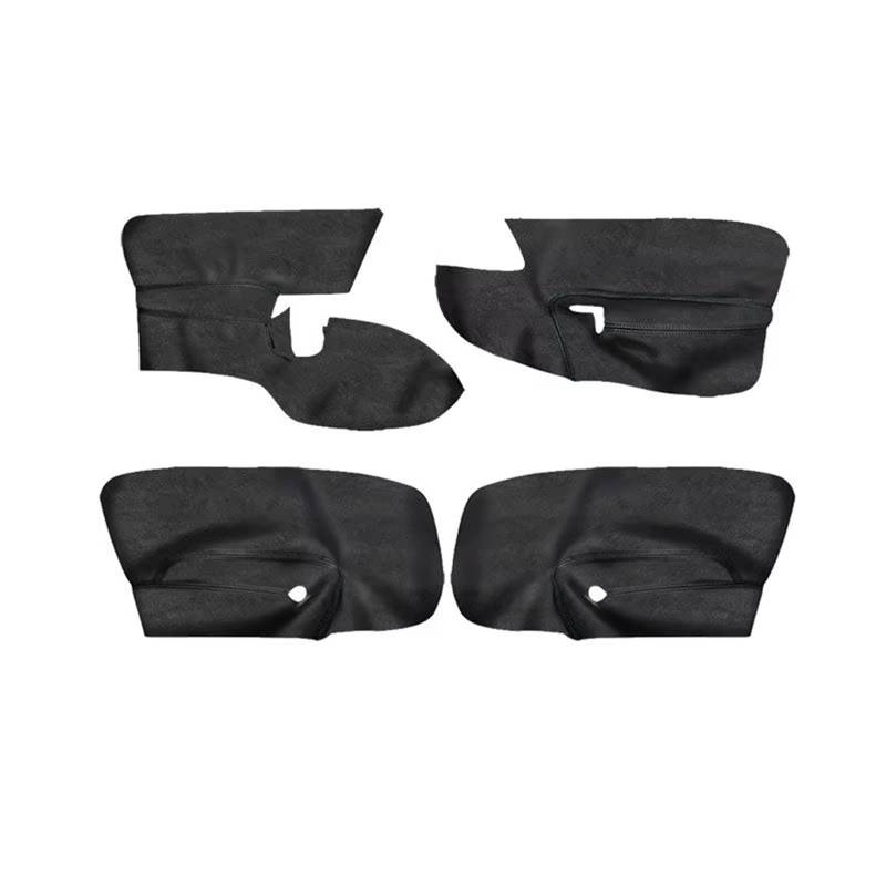 Bedienfeld für Autofenster Für VW Für Golf 5 Für MK5 Für Jetta Für Bora 2005-2010 4 Türen Auto Innen Tür Panel Armlehne Wildleder Leder Abdeckung Trim Fensterheber Bedienpanel(Black) von KCKZCFCYPQ