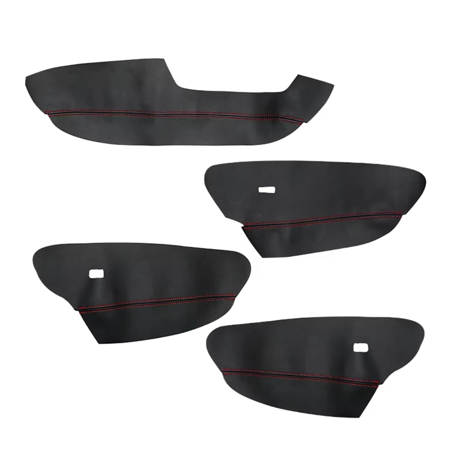 Bedienfeld für Autofenster Für X5 Für E70 2007-2013 LHD Auto Zubehör Mikrofaser Leder Tür Armlehne Panel Abdeckung Aufkleber Trim Fensterheber Bedienpanel(Black-red) von KCKZCFCYPQ