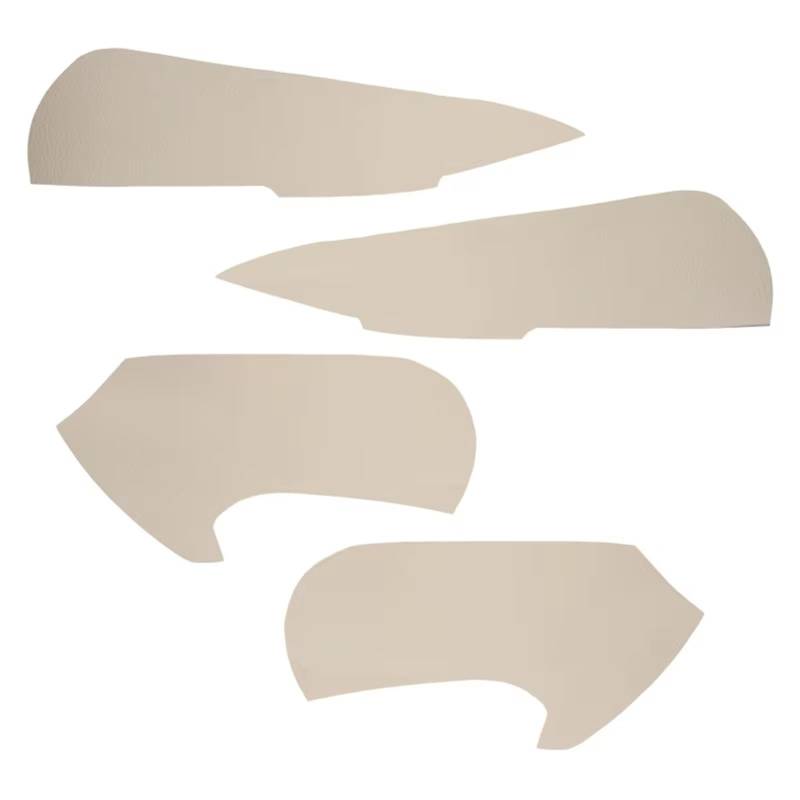 Bedienfeld für Autofenster Mikrofaser Leder Innen Auto Türgriff Armlehne Panel Abdeckung Trim 4 Stücke Für Ford Für Focus 2009-2014 Fensterheber Bedienpanel(Beige) von KCKZCFCYPQ