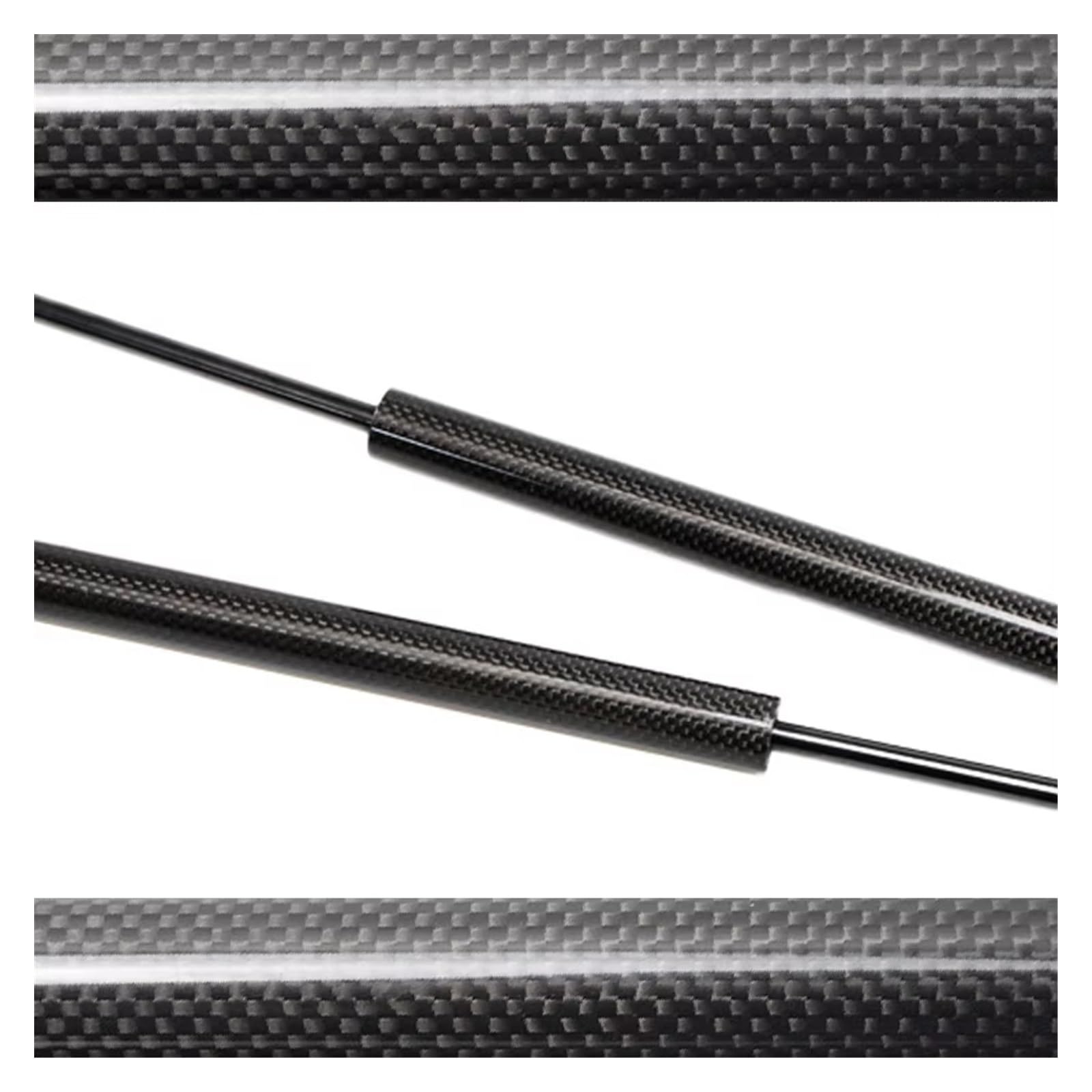 Heckklappendämpfer Für Toyota Für Fortuner 2004-2015 Heckklappe Trunk Lift Unterstützt Gasdruckfedern Schockfeder Dämpfer Absorberstange Gasfeder Heckklappe Gasdruckfeder Dämpfer(Black Carbon Fiber) von KCKZCFCYPQ