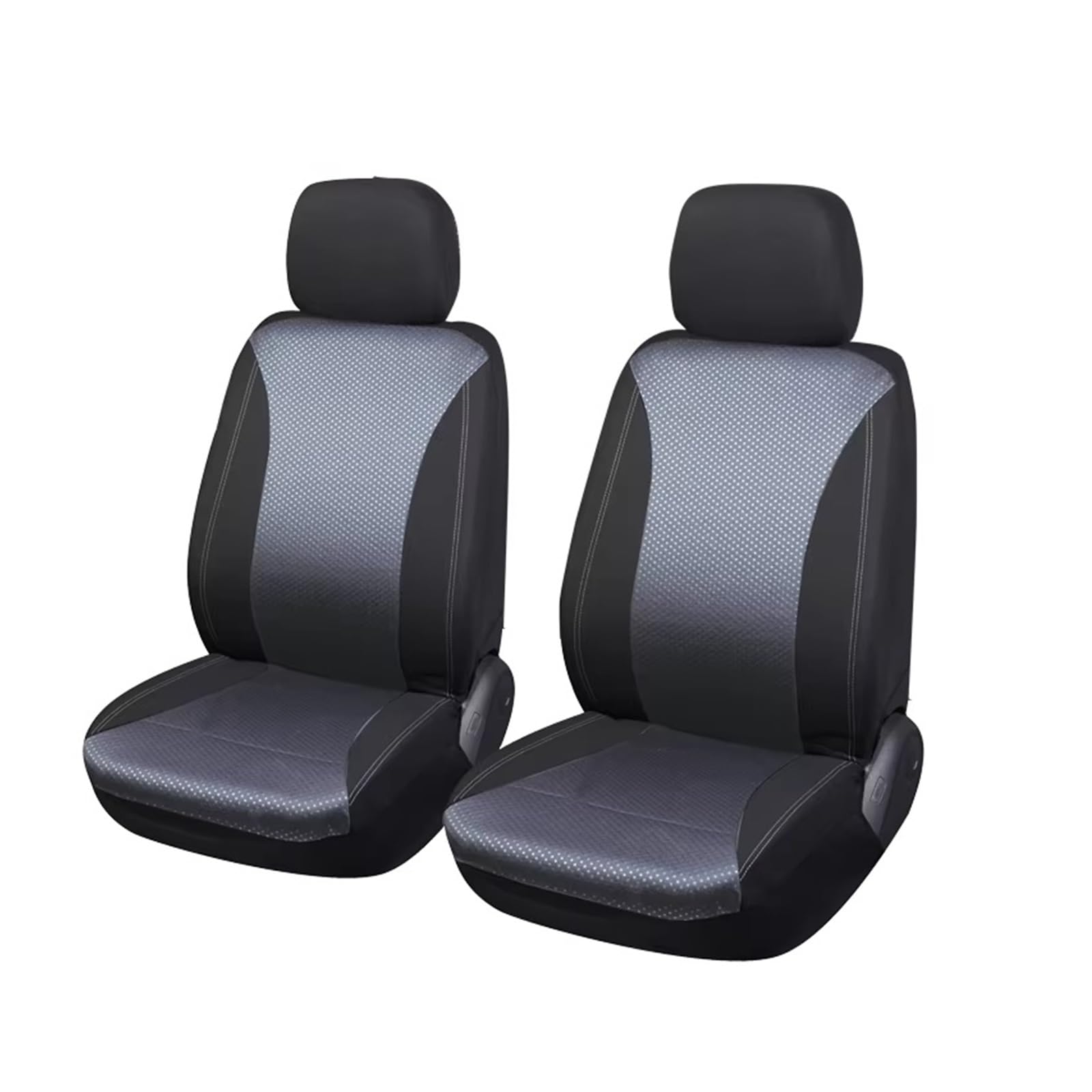 KCKZCFCYPQ Schonbezug Autositz Autositzbezüge, Kariertes Polyester-Patchwork-Netzgewebe, Geeignet Für Die Meisten Autos, Sitzbezüge, Zubehör Für Den Innenraum Autositzbezug(Gray 2 Front seat) von KCKZCFCYPQ