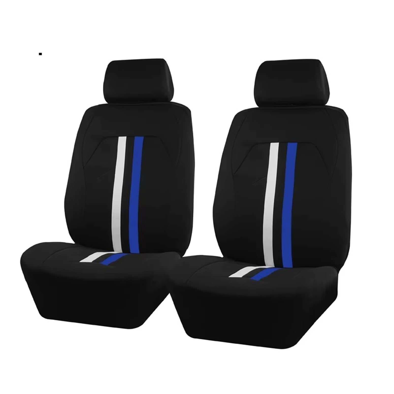 KCKZCFCYPQ Schonbezug Autositz Autositzbezüge, Zweifarbiger Streifen, Geeignet Für Die Meisten Autos. Polyester-Autositzbezüge, Kompatibel Mit Airbags Autositzbezug(4Pcs Blue) von KCKZCFCYPQ