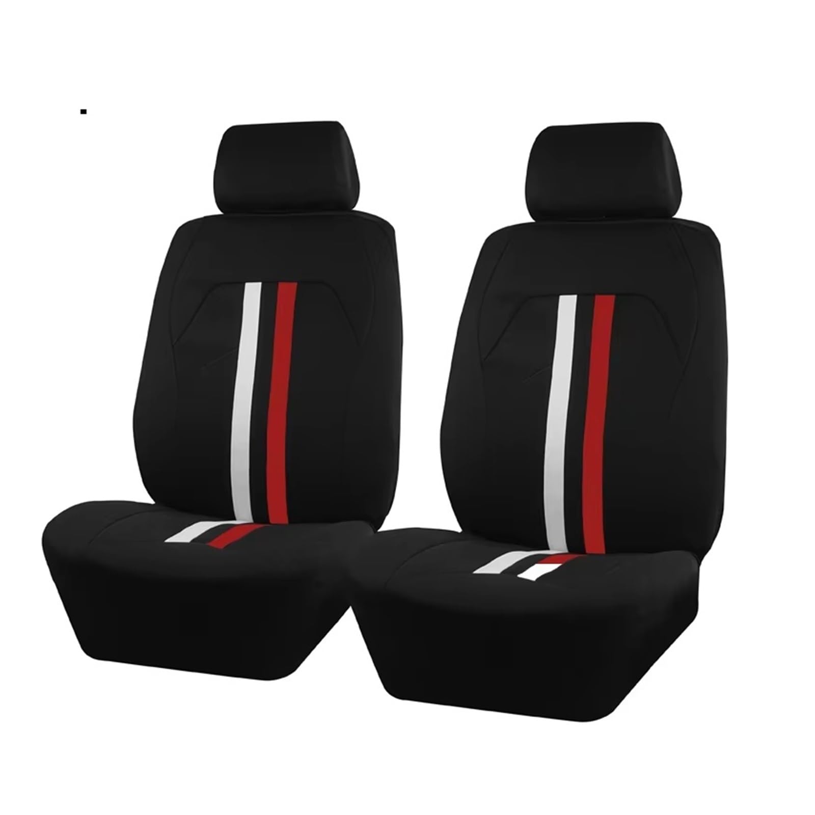 KCKZCFCYPQ Schonbezug Autositz Autositzbezüge, Zweifarbiger Streifen, Geeignet Für Die Meisten Autos. Polyester-Autositzbezüge, Kompatibel Mit Airbags Autositzbezug(4Pcs Red) von KCKZCFCYPQ