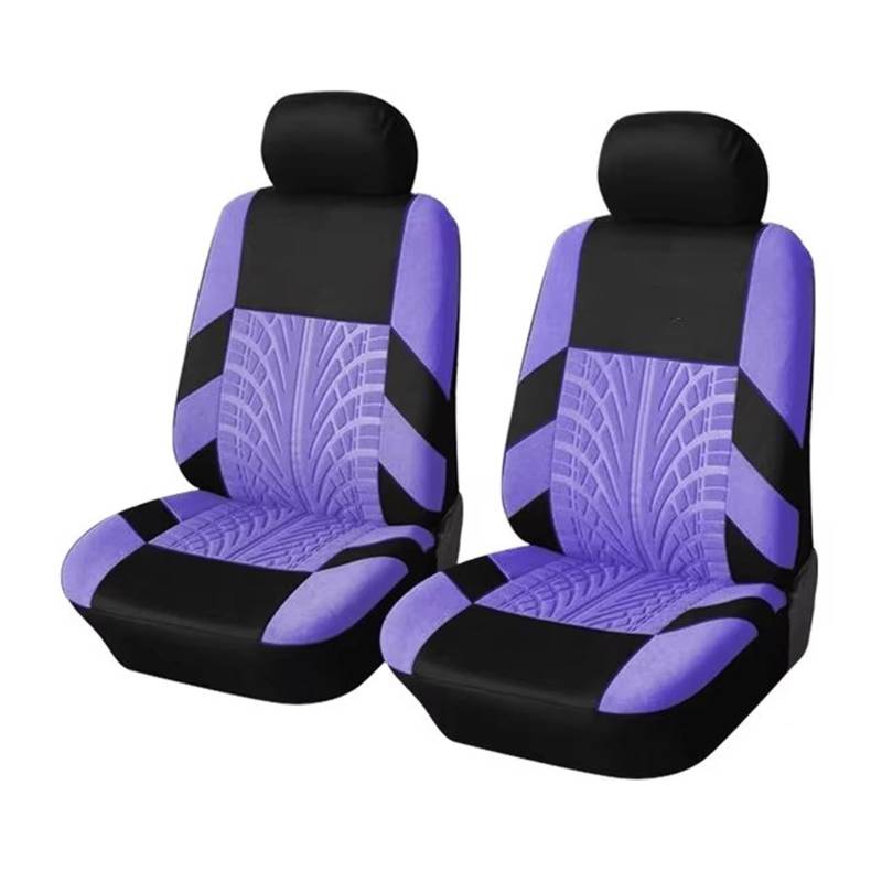 KCKZCFCYPQ Schonbezug Autositz Autositzbezug, Polyestergewebe, Schützt Sitzbezüge, Schöne Und Praktische Sitzbezug-Dekoration Autositzbezug(Purple 2pcs) von KCKZCFCYPQ