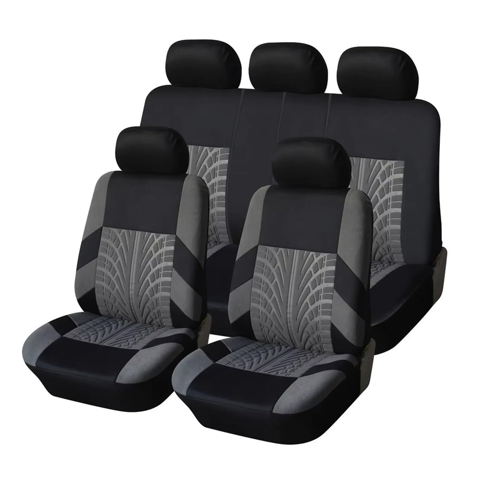 KCKZCFCYPQ Schonbezug Autositz Geeignet Für Alle Jahreszeiten. Autositzbezug, Passend Für Die Meisten Autos, Mit Reifenspur-Detail-Autositzschutz Autositzbezug(Full Seat Covers Set) von KCKZCFCYPQ