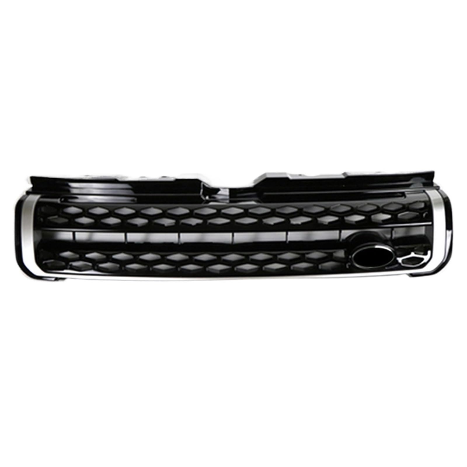 1 Stück Auto-oberer Frontgrill for Stoßstange, kompatibel mit Land Rover Range Rover Evoque 2010 2011 2012 2013 2014 2015 2016 2017 2018(Siver Black) von KCYANO