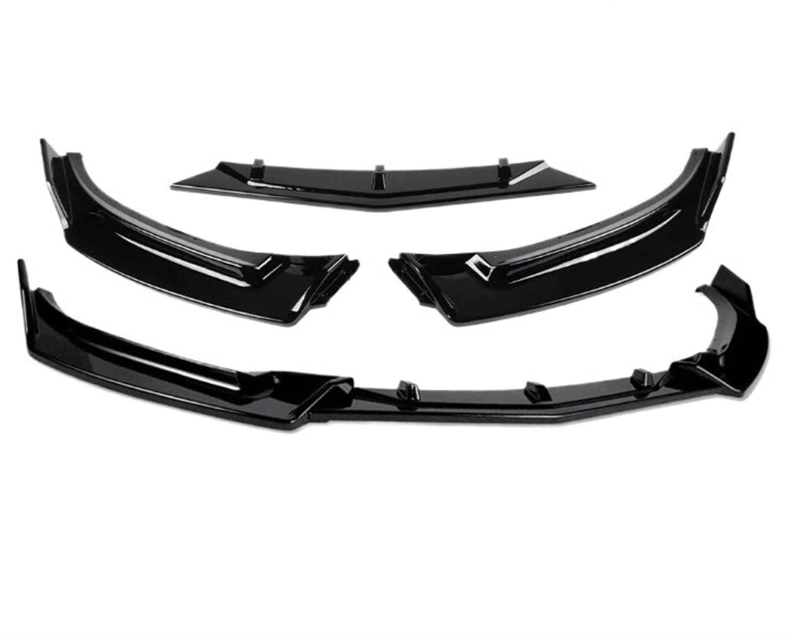 3-teiliges Auto-Frontspoiler-Bodykit for den Stoßfänger, Diffusorschutz, kompatibel mit Mazda 3 Axela 2014 2015 2016 2017 2018, Auto-Styling(Glossy Black) von KCYANO