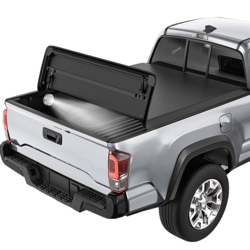 5,8 Fuß 4-Fach Laderaumabdeckung, LKW-Ladefläche, kompatibel for Chevy Silverado, kompatibel for GMC Sierra 1500 2014–2019 von KCYANO