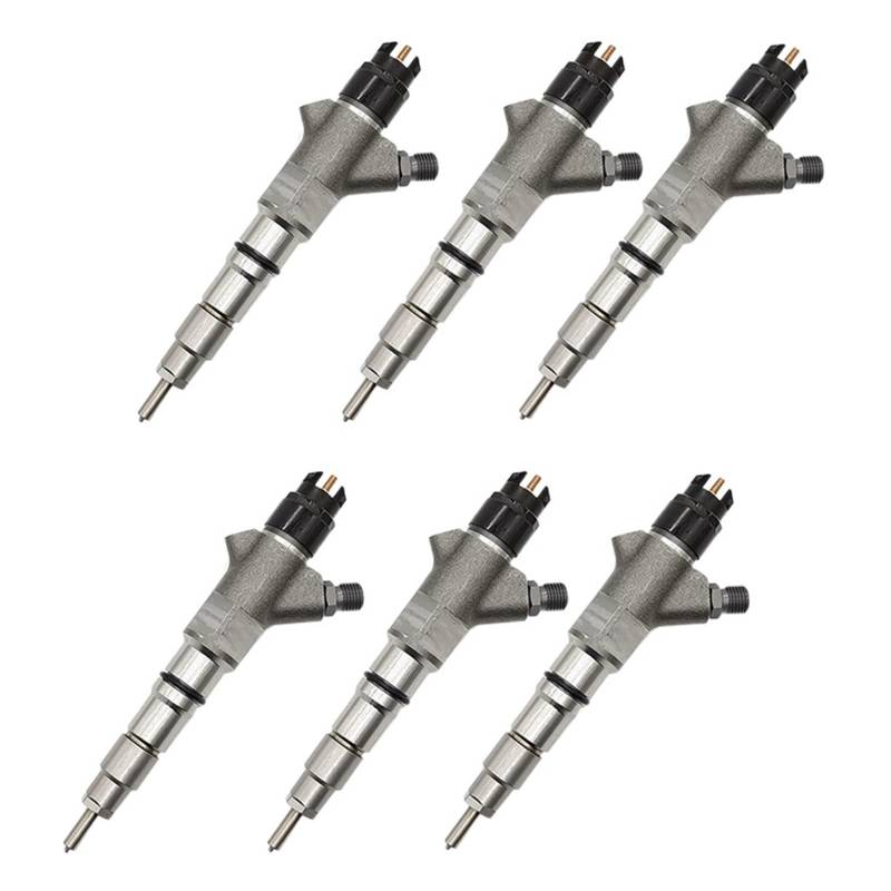 6PCS CRDI-Diesel Kraftstoff Common Rail Injektor Ersatzteile Kompatibel for Kamaz 0445120153/201149061 Kraftstoff Spray Düse von KCYANO