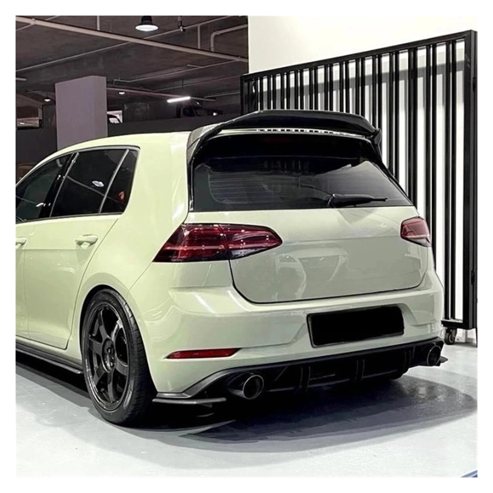 ABS-Autodachspoiler, kompatibel mit VW GOLF7 MK7 7.5 GTI/R 2014-2019(Unpainted Primer) von KCYANO