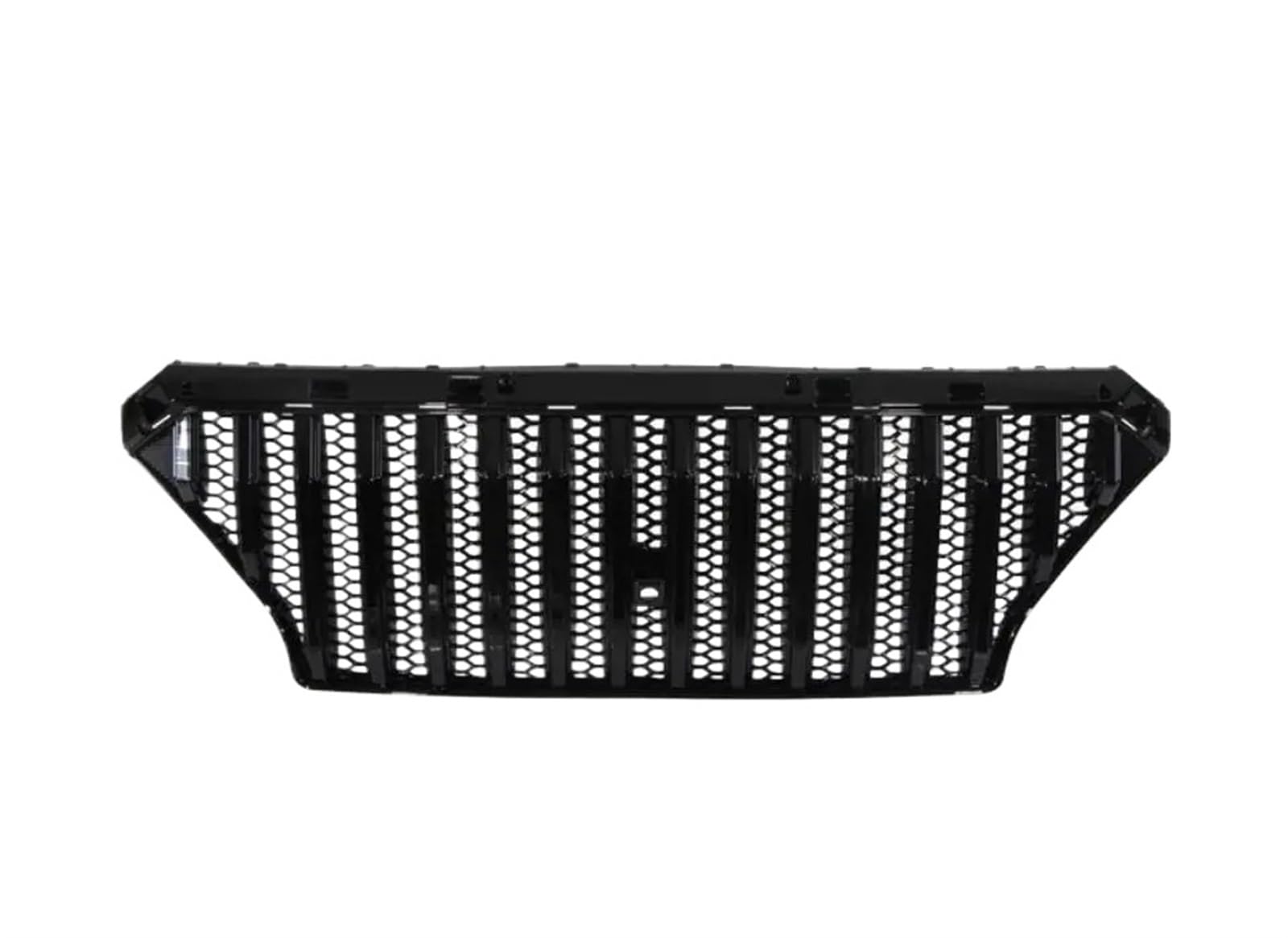 ABS Kühlergrill Kompatibel for Hyundai Santa Fe 2019 2020 Auto Front Racing Grille Santafe Schwarz Silber(Black1) von KCYANO